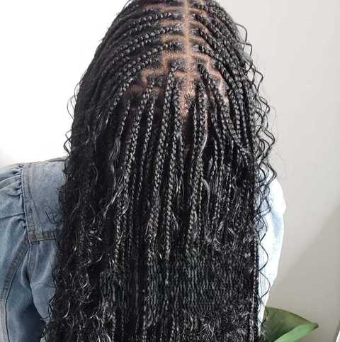 Boho Fulani with Human Hair service