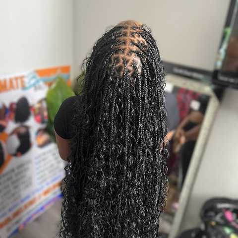 Knotless Braids (Hair Included) service