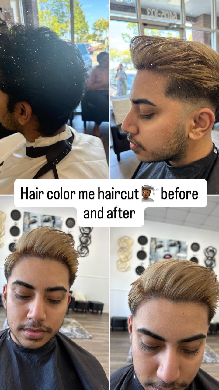  haircut,color,transformation,before-after  