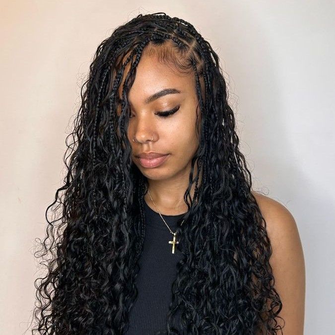 Boho Knotless Braids