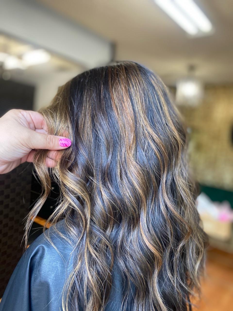  hair,hairstyle,salon,hair color,finished look 