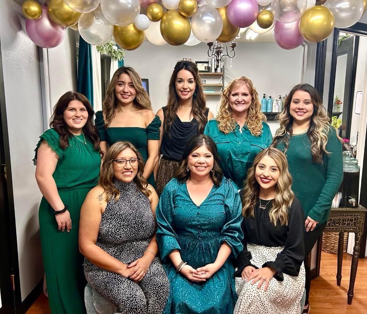  team,staff,group photo,beauty salon,hair salon  