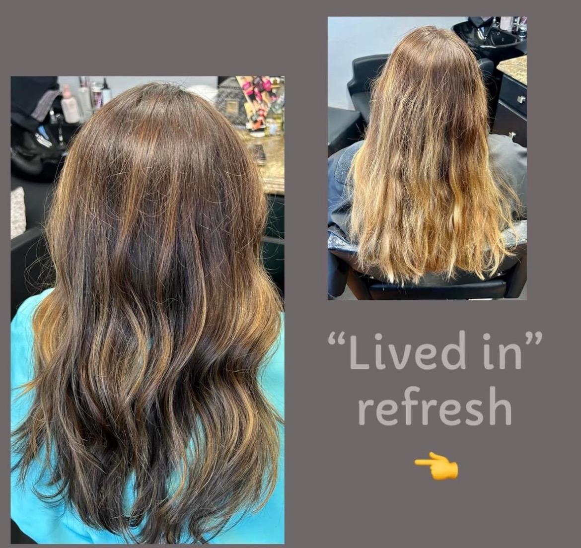  hair,comparison,transformation,before and after,salon 
