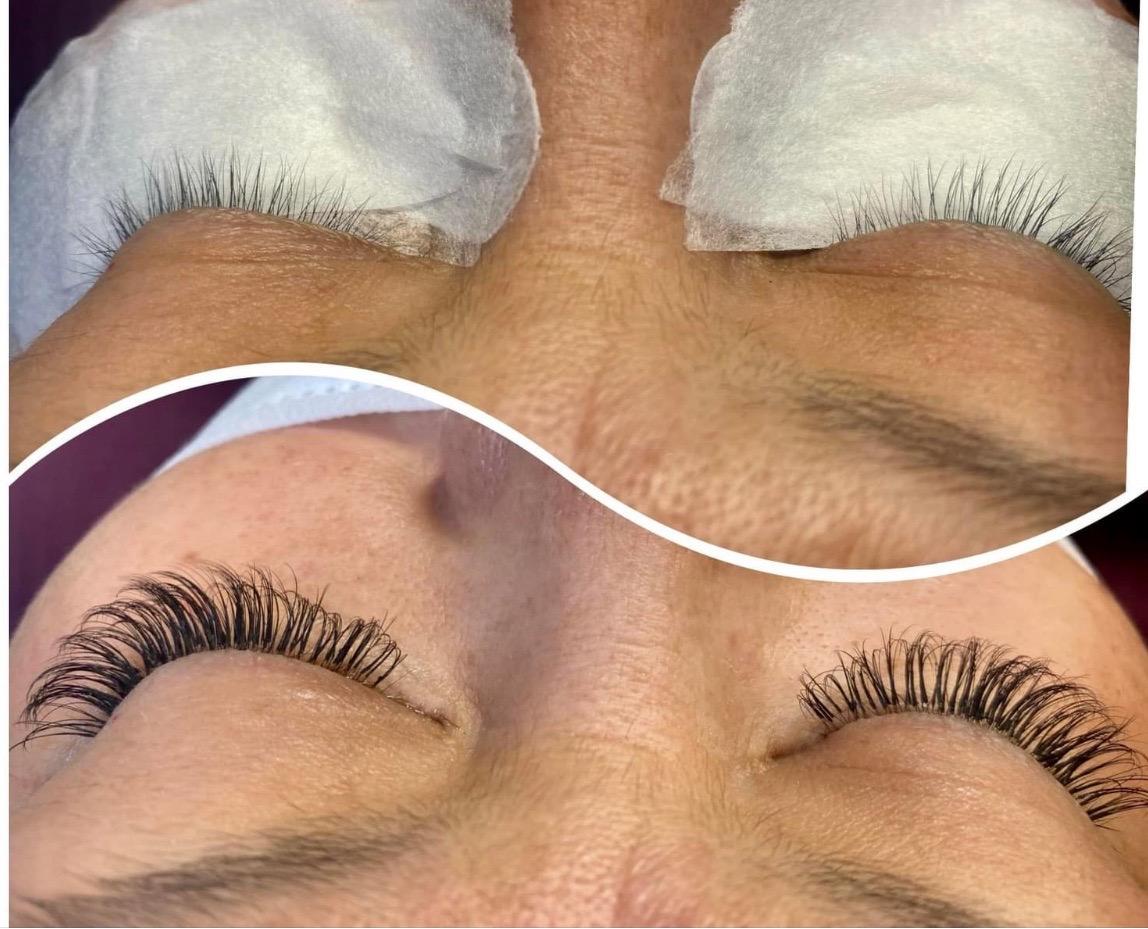  eyelashes,before and after,beauty,salon,eyelash extensions  