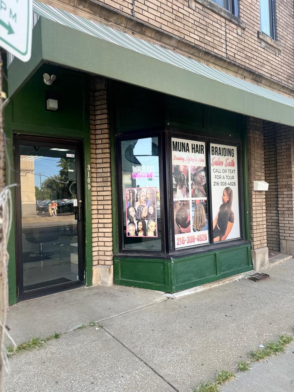  storefront,salon,signage,exterior  