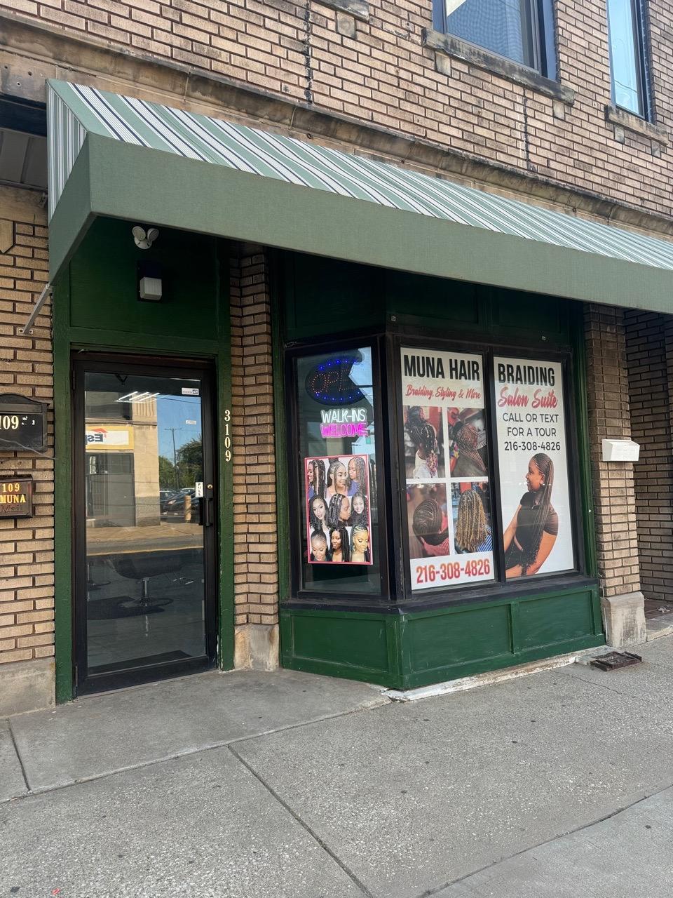  storefront,business,hair salon,beauty salon,signage  