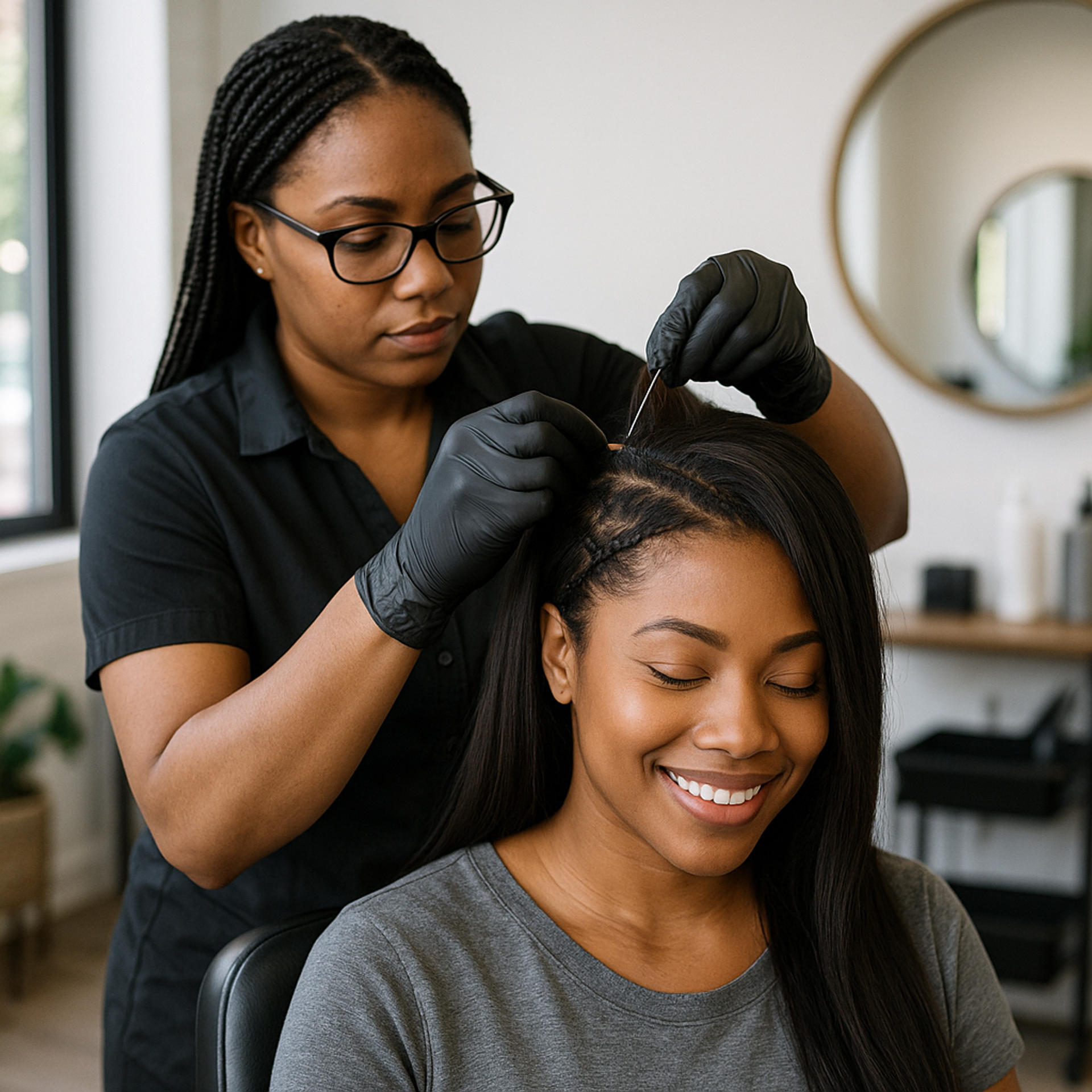 hair salon,maintenance,mini track tighten,professional,service,treatment