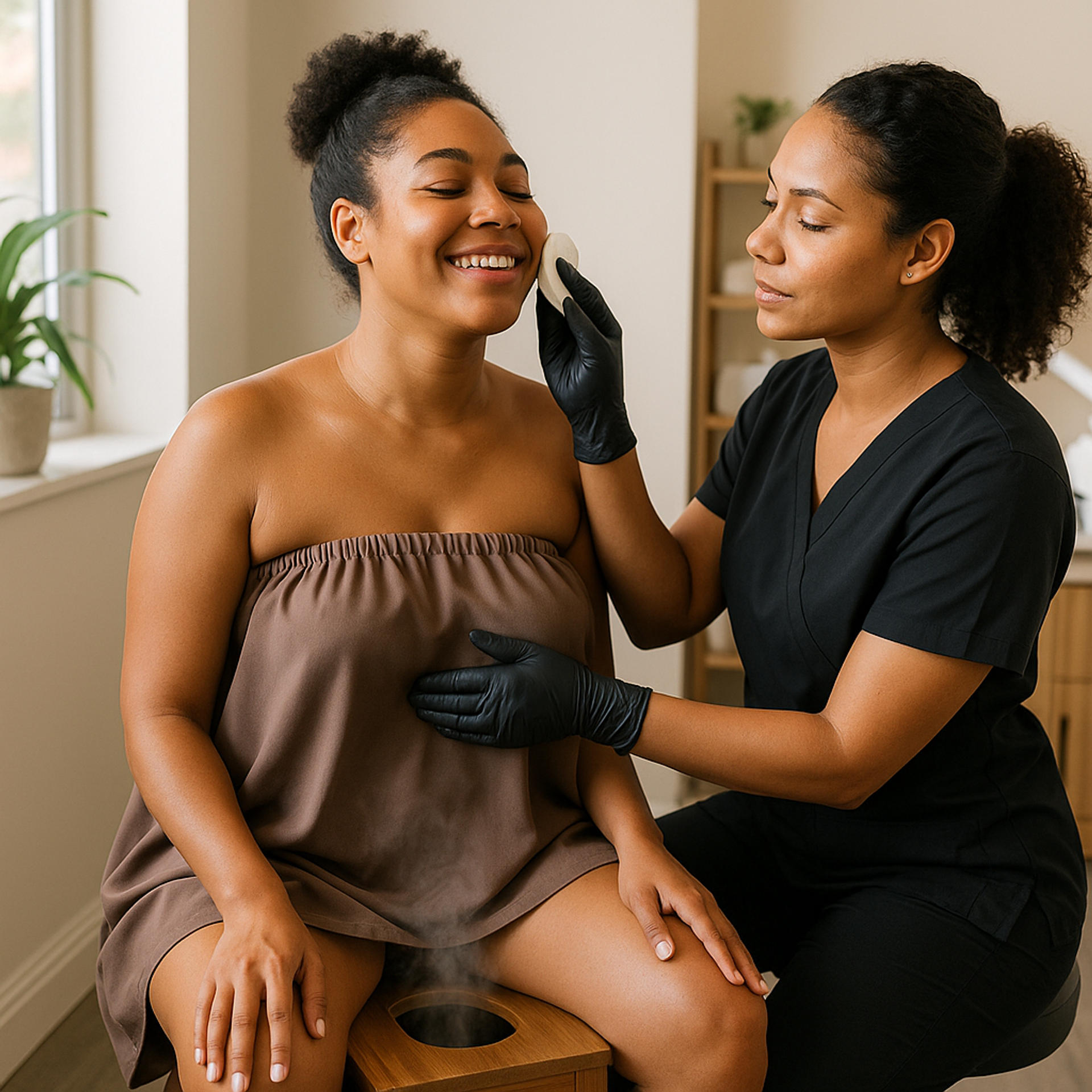 waxing hair removal service,yoni steam,yoni steam bundle and mini facial,professional,service,treatment