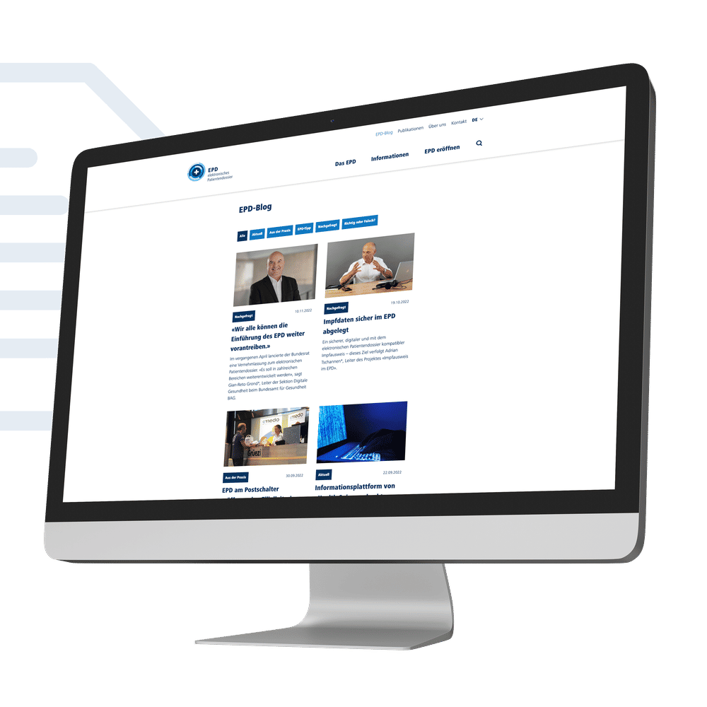 Computer-Bildschirm, der den EPD-Blog zeigt. Computer-Bildschirm, der den EPD-Blog zeigt.