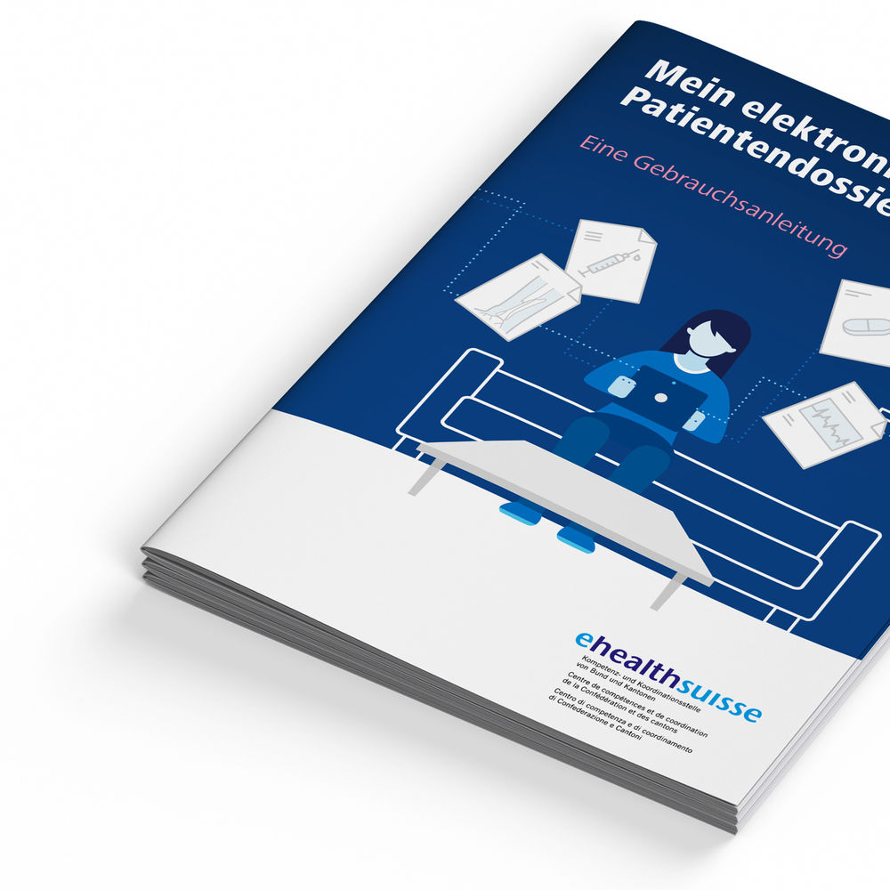 Titelseite der Broschüre «Mein elektronisches Patientendossier EPD» Titelseite der Broschüre «Mein elektronisches Patientendossier EPD»
