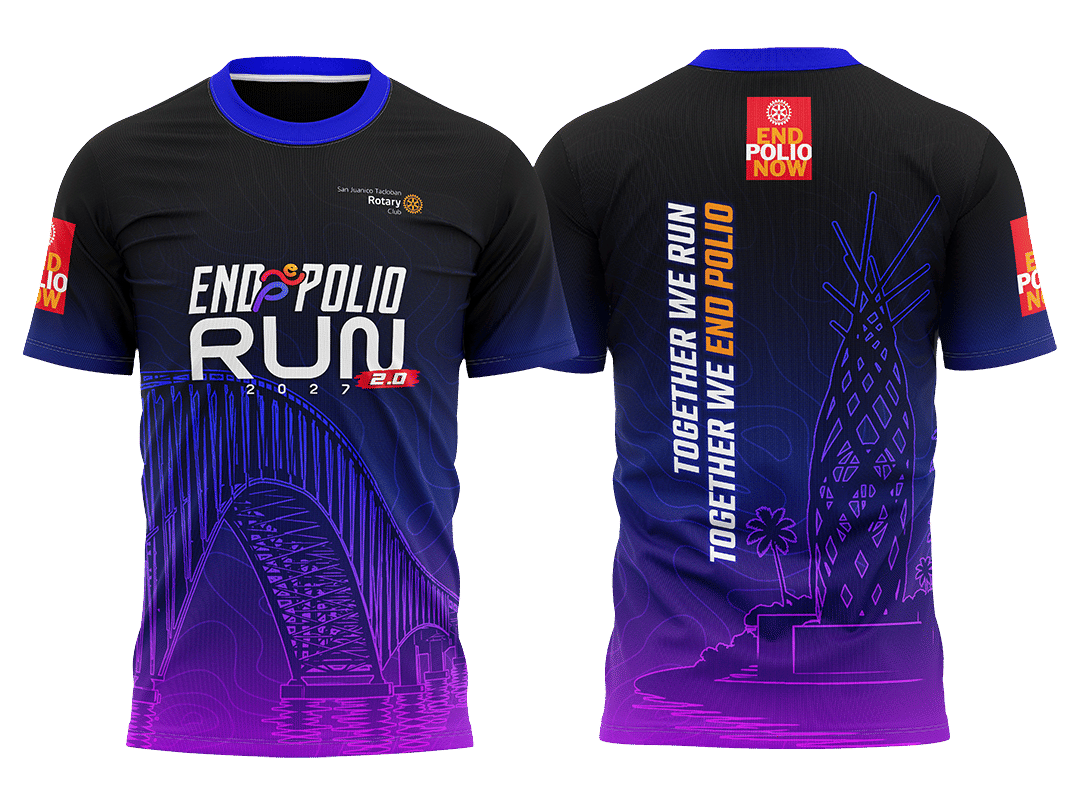Front and back views of the finisher-shirt