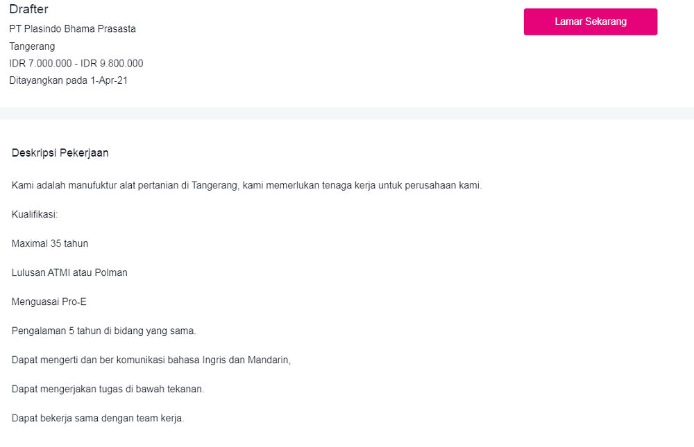 Prospek Kerja Teknik Industri