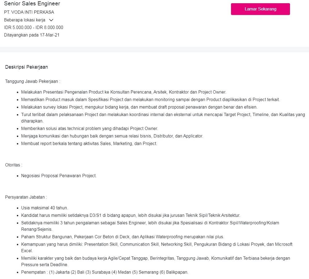 Prospek Kerja Teknik Sipil