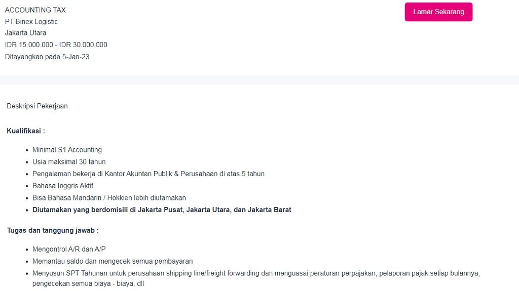 Prospek Kerja Akuntansi