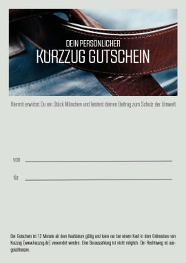 Kurzzug schenken