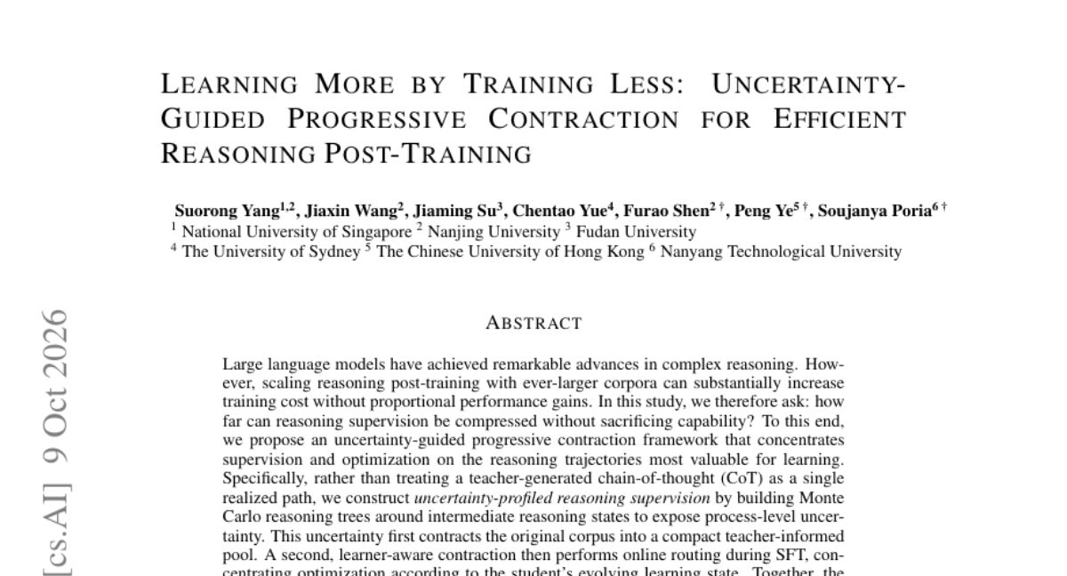 UNCERTAINTY-GUIDED PROGRESSIVE CONTRACTION