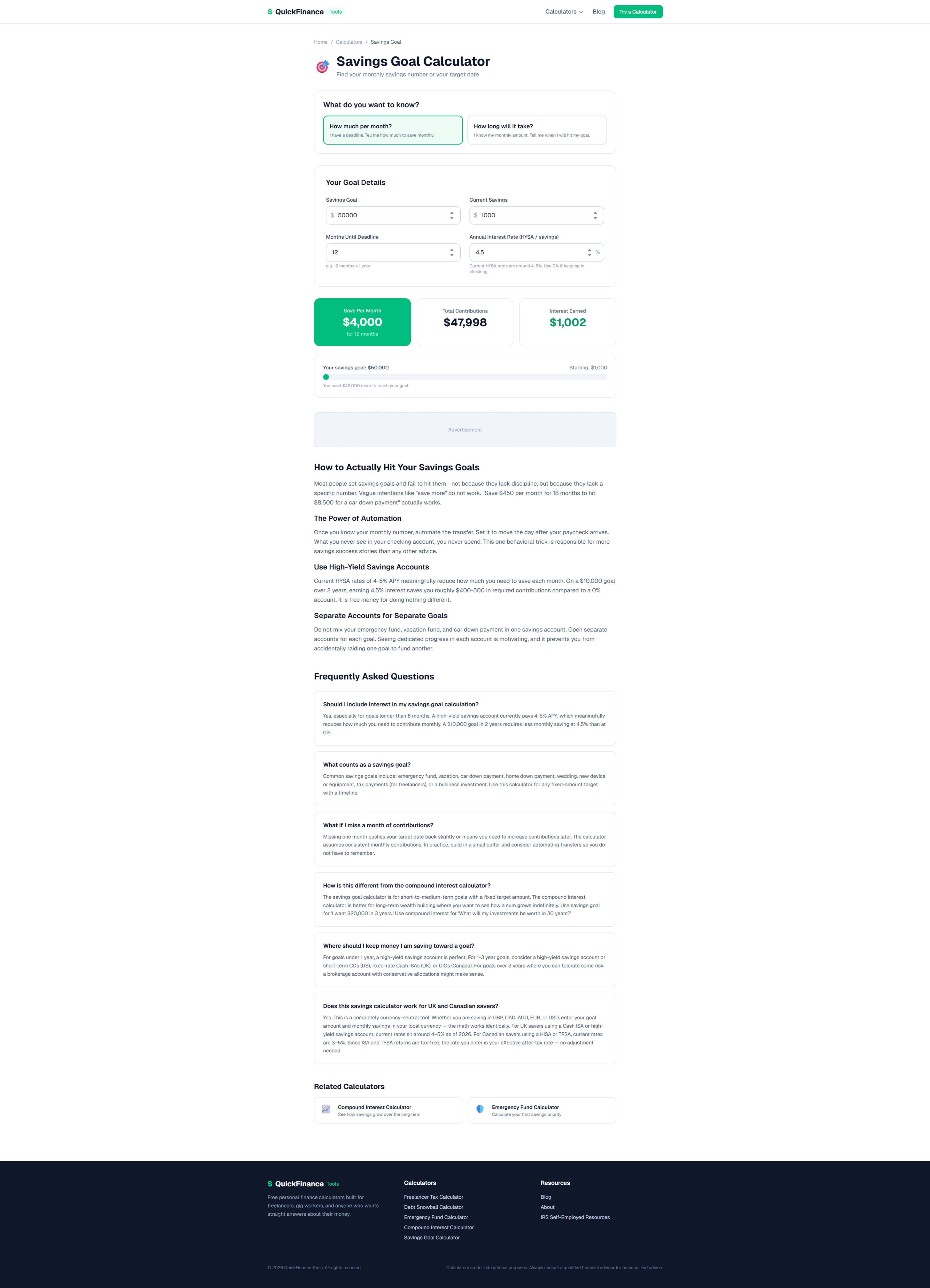 Personal finance calculator and budgeting tools — screenshot 4
