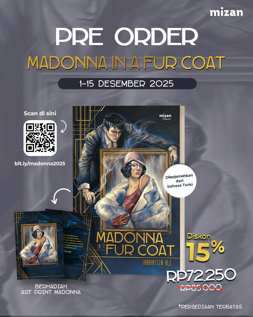 Madonna in a Fur Coat Book Poster