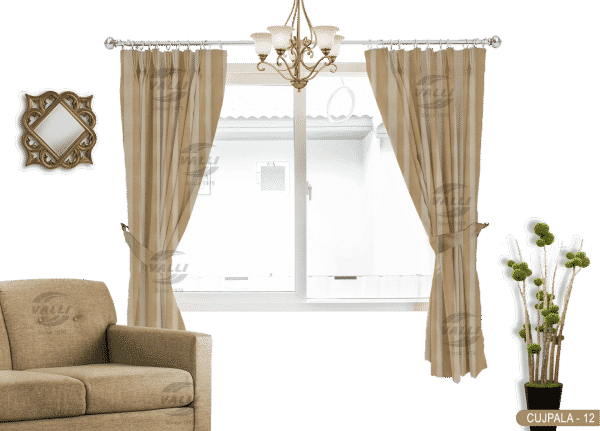 Vertical Design Curtain Beige