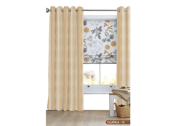 Vertical Design Curtain Beige