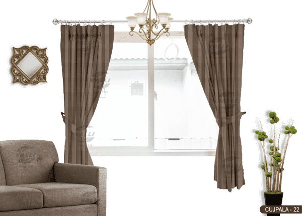 Vertical Design Curtain Grey