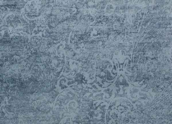 Self Design Velvet Furnishing  Winter Blue