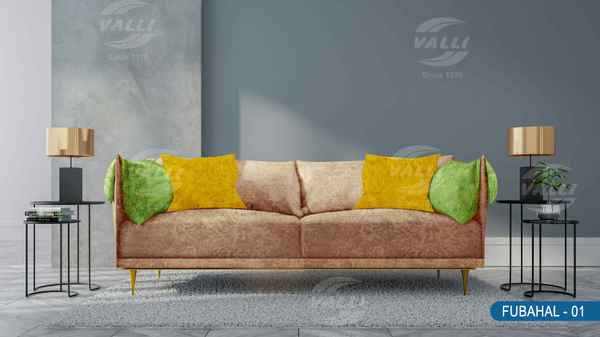 Self Design Velvet Furnishing Mink