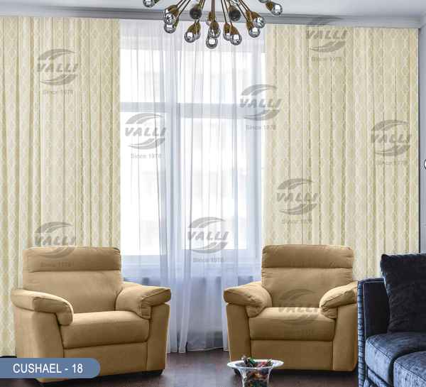 Self Design Curtain - CL.Cream