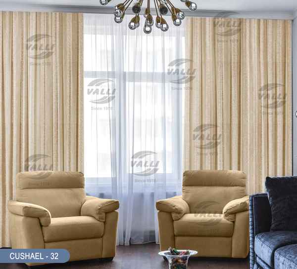 Stripe Design Curtain - CL.Beige