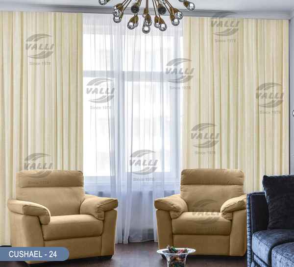 Stripe Design Curtain - CL.Cream