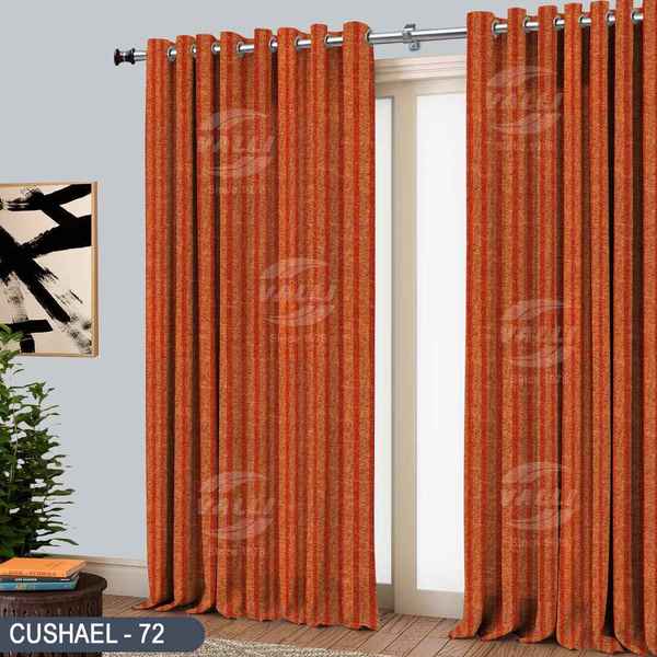 Stripe Design Curtain - CL.Maroon