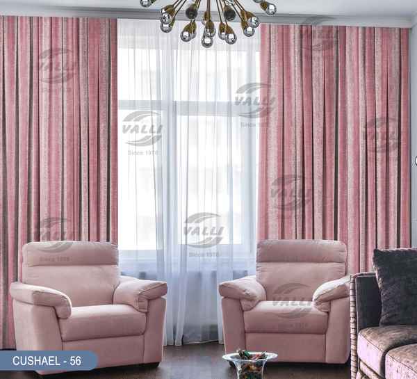 Stripe Design Curtain - CL.Pink