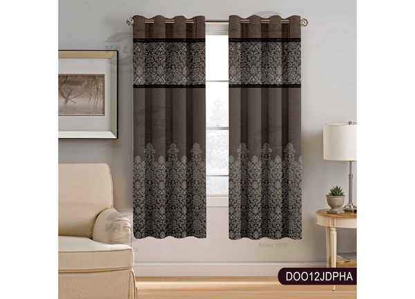 Readymade Door Embroidery Panel Curtain Biscuit