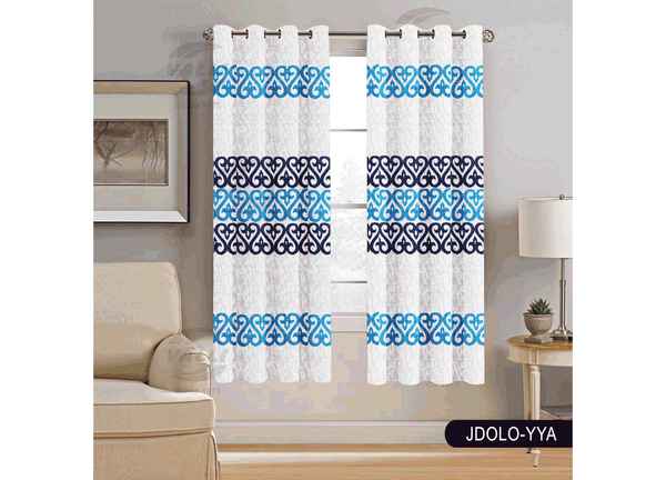 Readymade Door Panel Curtain Aqua