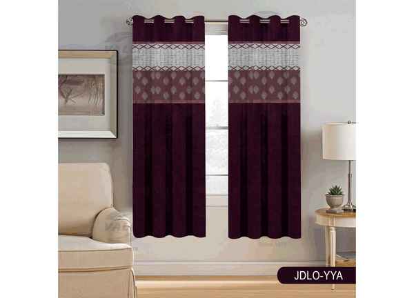 Readymade Door Patch Curtain Wine