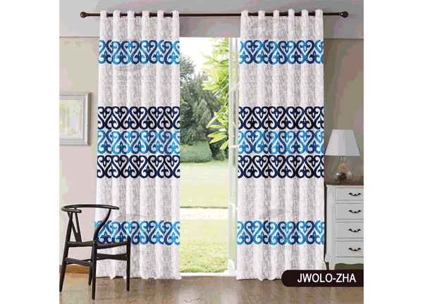 Ready Made Window Panel Curtain Aqua