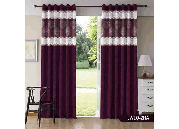 Ready Made Window Patch Curtain Brown