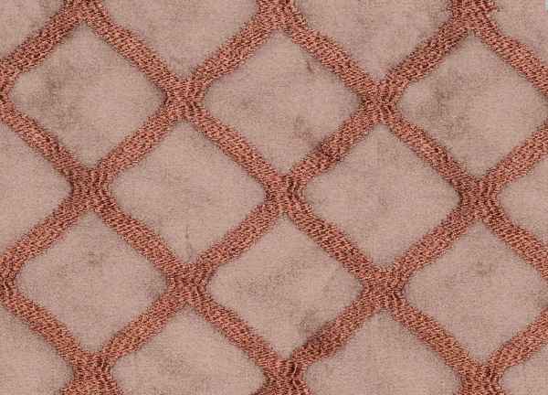 Diamond Design Sheer Curtain Copper Brown