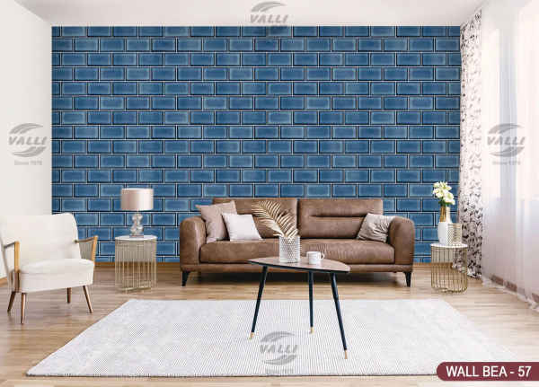 Brick Design Wallpaper - CL.Blue