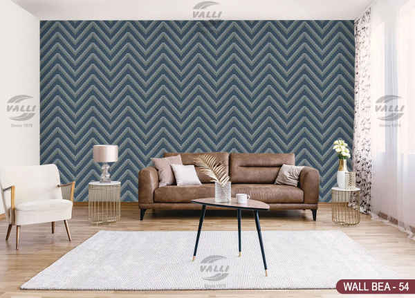 Zigzag Design Wallpaper - CL.Blue