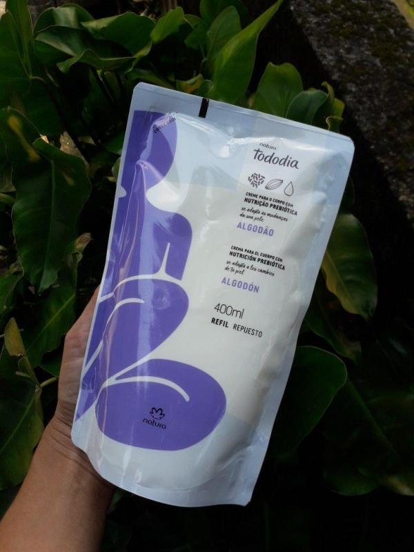 Refil Creme Desodorante Nutritivo para o Corpo Tododia Algodão