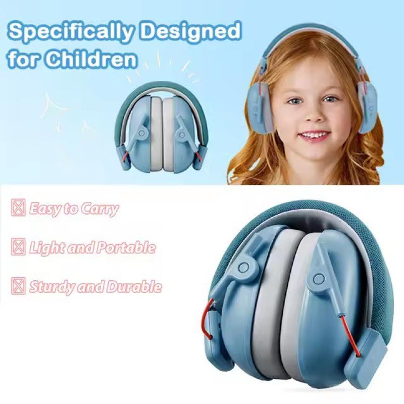 Abafador de Ruídos Infantil, Protetor Auricular para Autismo, Fone Anti-Ruído, Azul