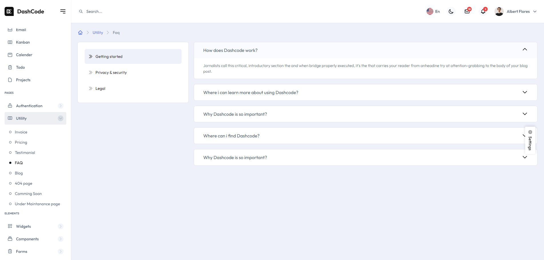 DashCode Admin Dashboard Template DashCode Admin Dashboard Template