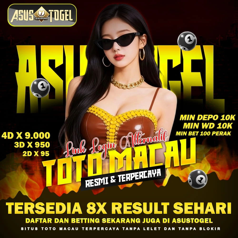 ASUSTOGEL: Link Login Alternatif Toto Macau Resmi & Terpercaya 8X Result Sehari