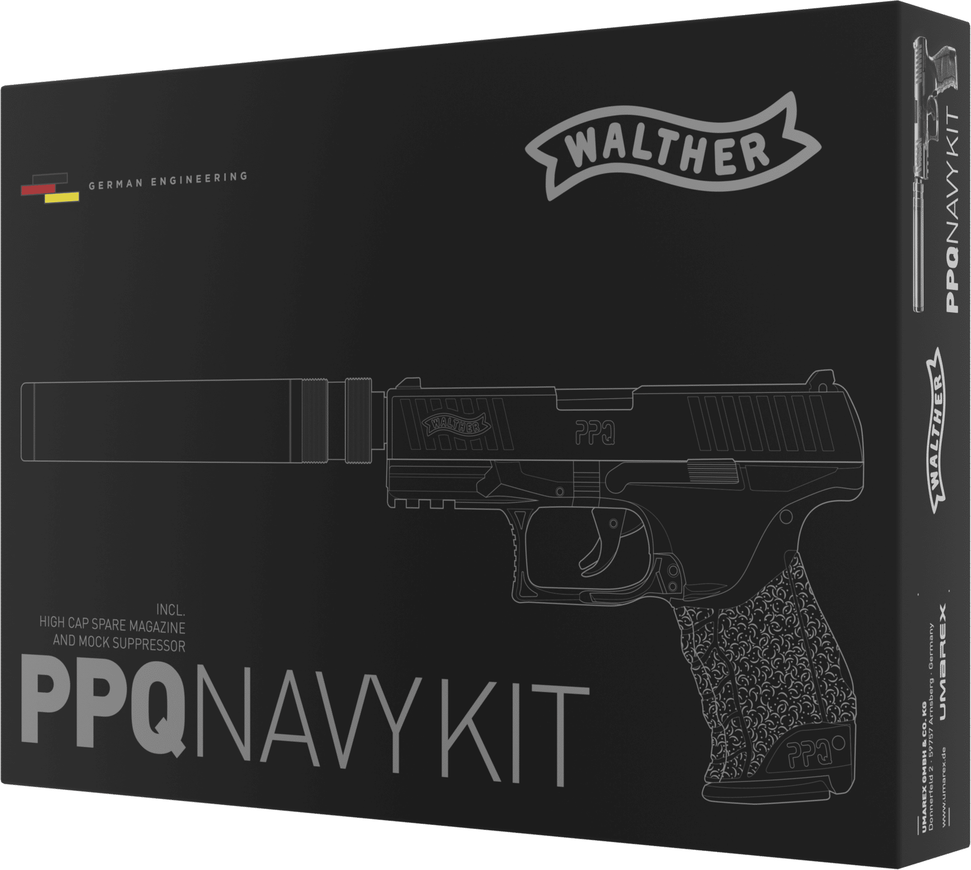 WALTHER 【送料無料】UMAREX ワルサー PPQ M2 NAVY KIT 【サイレンサー