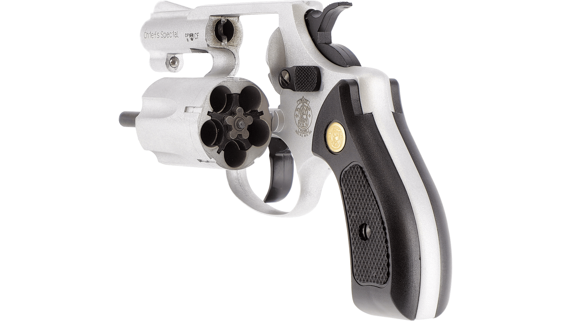 Smith & Wesson Chiefs Special - 9 mm R.K., Nickel-Finish