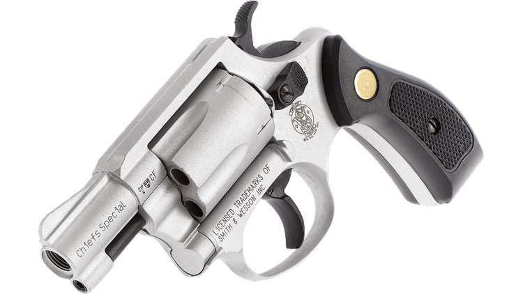 Smith & Wesson Chiefs Special - 9 mm R.K., Nickel-Finish