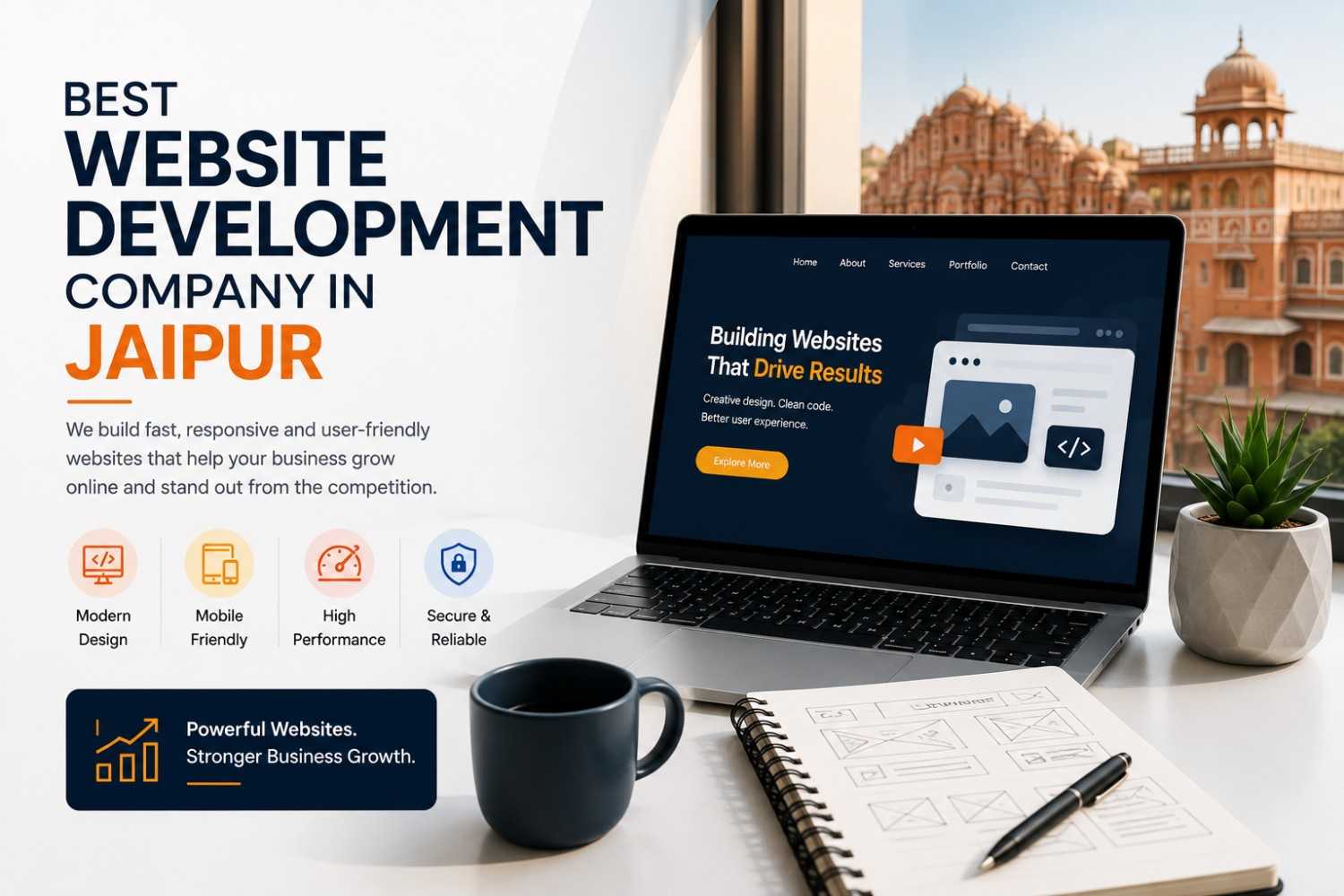 Web development company in Jaipur — Nitai Technologies building business websites