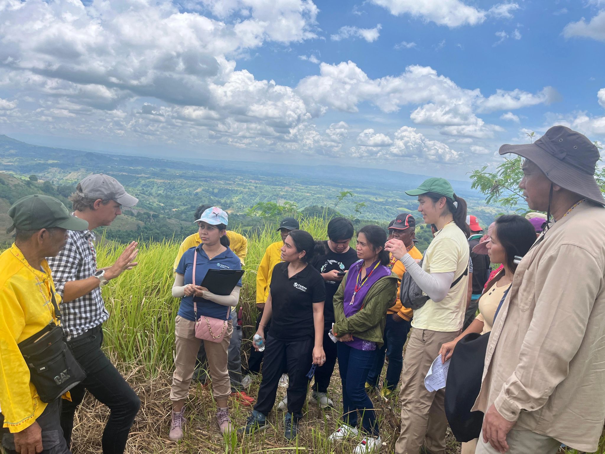 Monitoring team visiting the Rizome Project in The Philippines