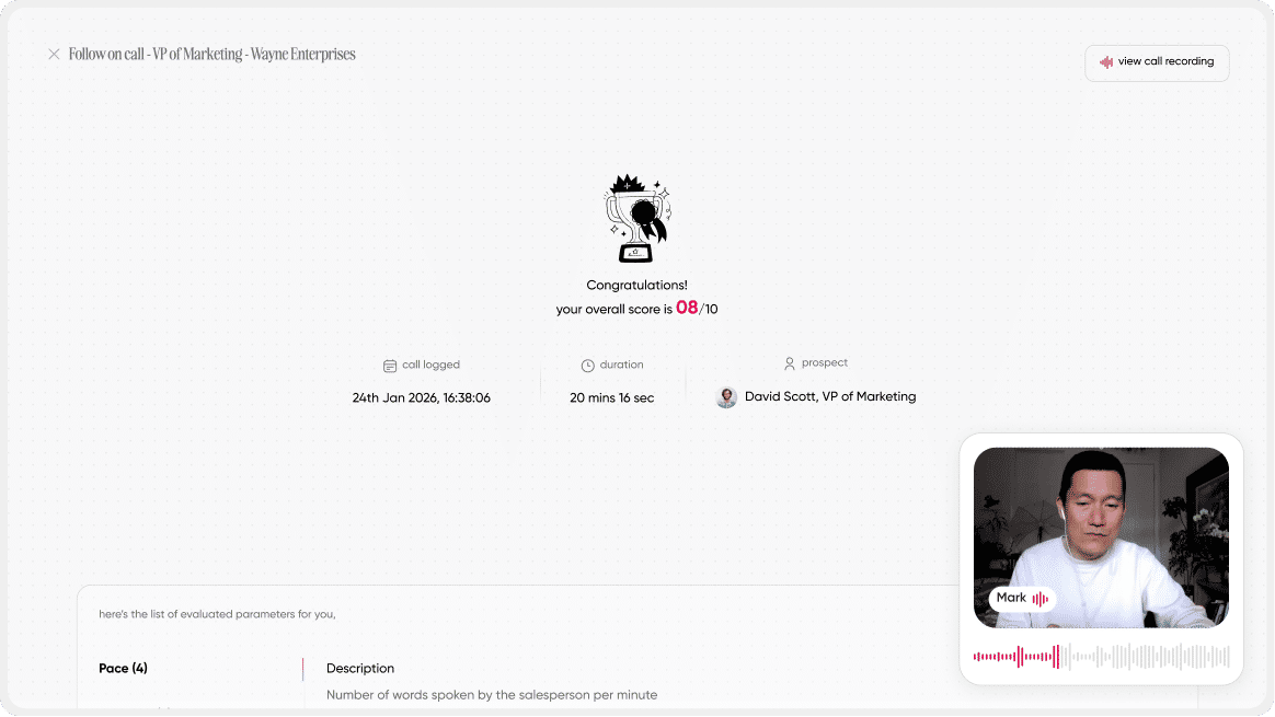 heysales AI Roleplay, persona builder assembling a buyer scenario from an active CRM deal